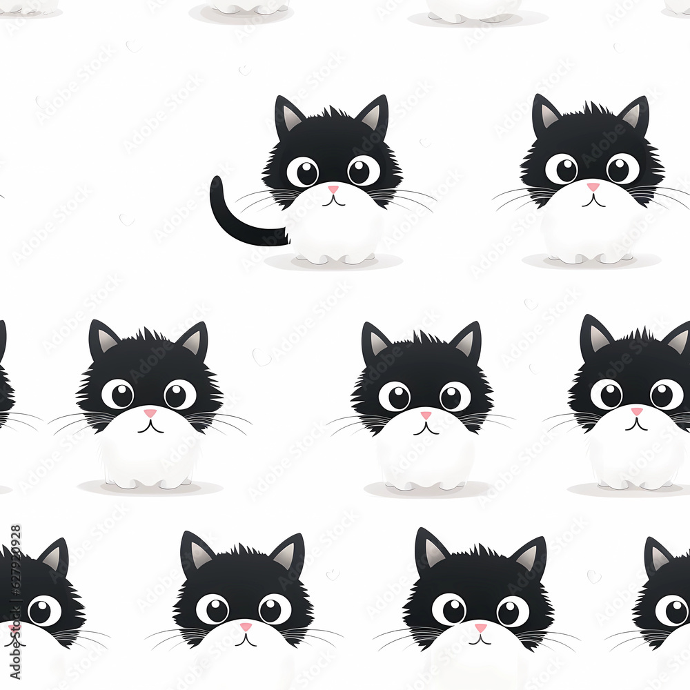Fototapeta premium set of cats
