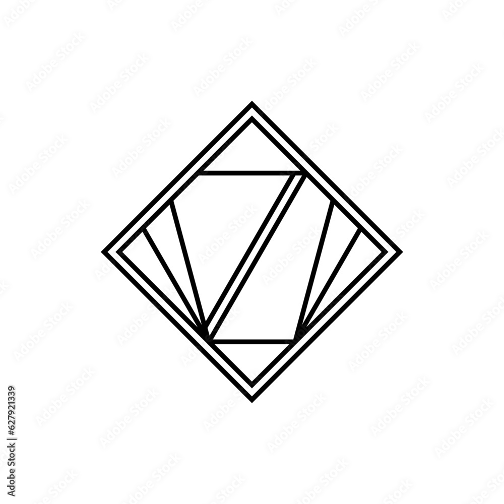 Monogram Logo in Art Deco Style Monogram Logo in Art Deco Style