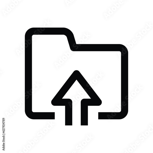 Data storage upload vector icon