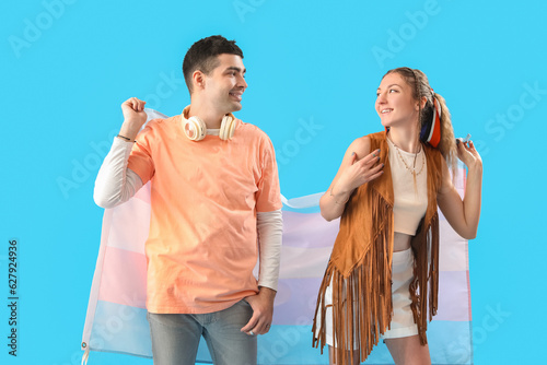 Young couple with transgend...