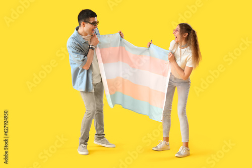 Young couple with transgend...