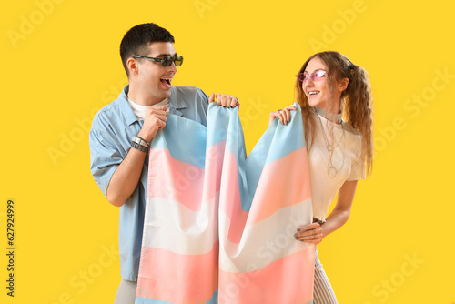 Young couple with transgend...