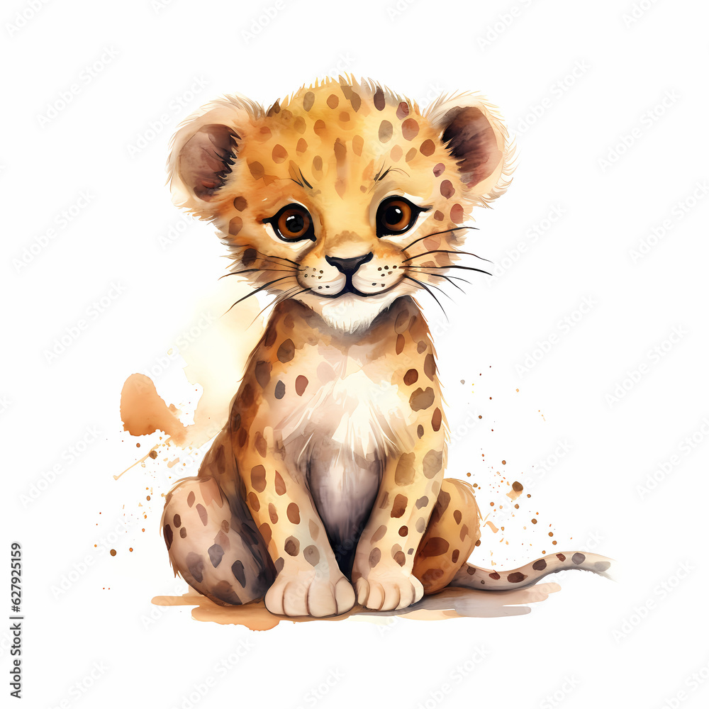 Leopard Watercolor base