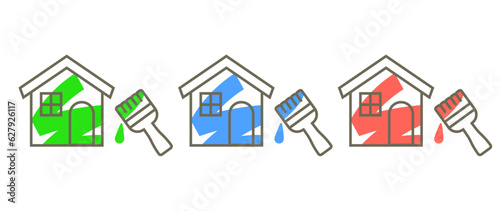 外壁塗装のイラスト