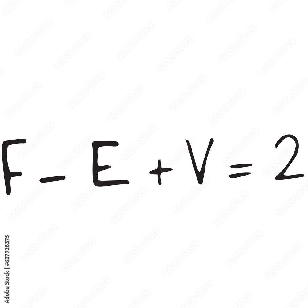 Digital png illustration of mathematical equation on transparent background