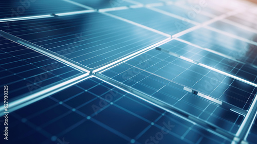 In the suburban rural setting, a residential house stands proudly with solar photovoltaic panels adorning its rooftop, promoting eco-friendly electricity production.