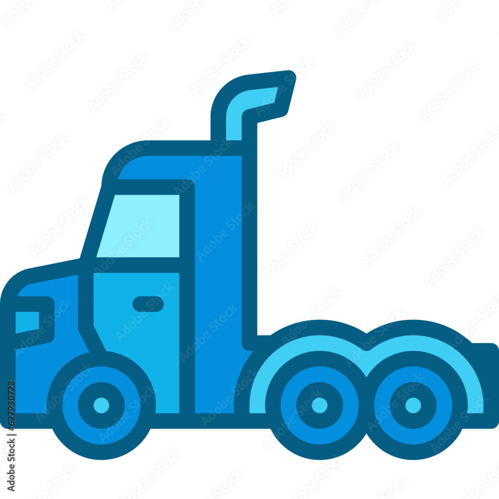 heavy truck two tone icon heavy truck two tone icon
