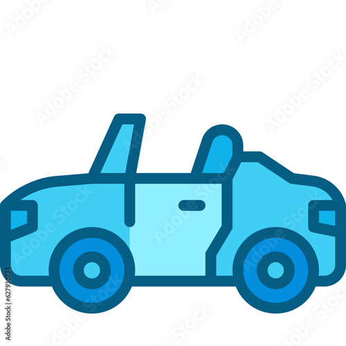 cabriolet two tone icon