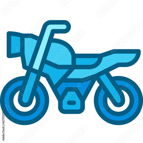 motorbike two tone icon