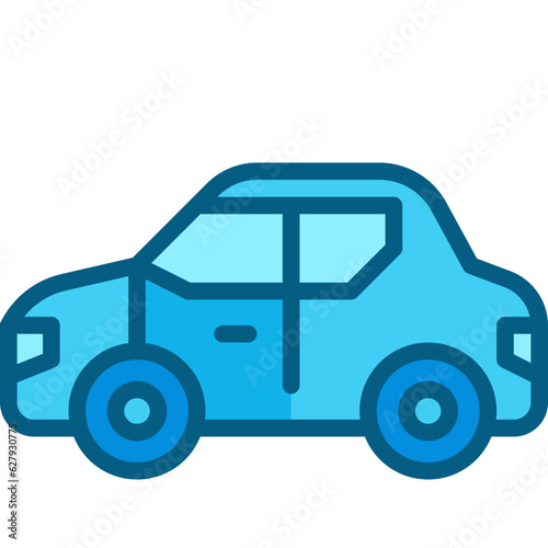 sedan two tone icon