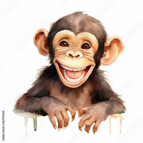 Chimpanzee Watercolor © The Last Word