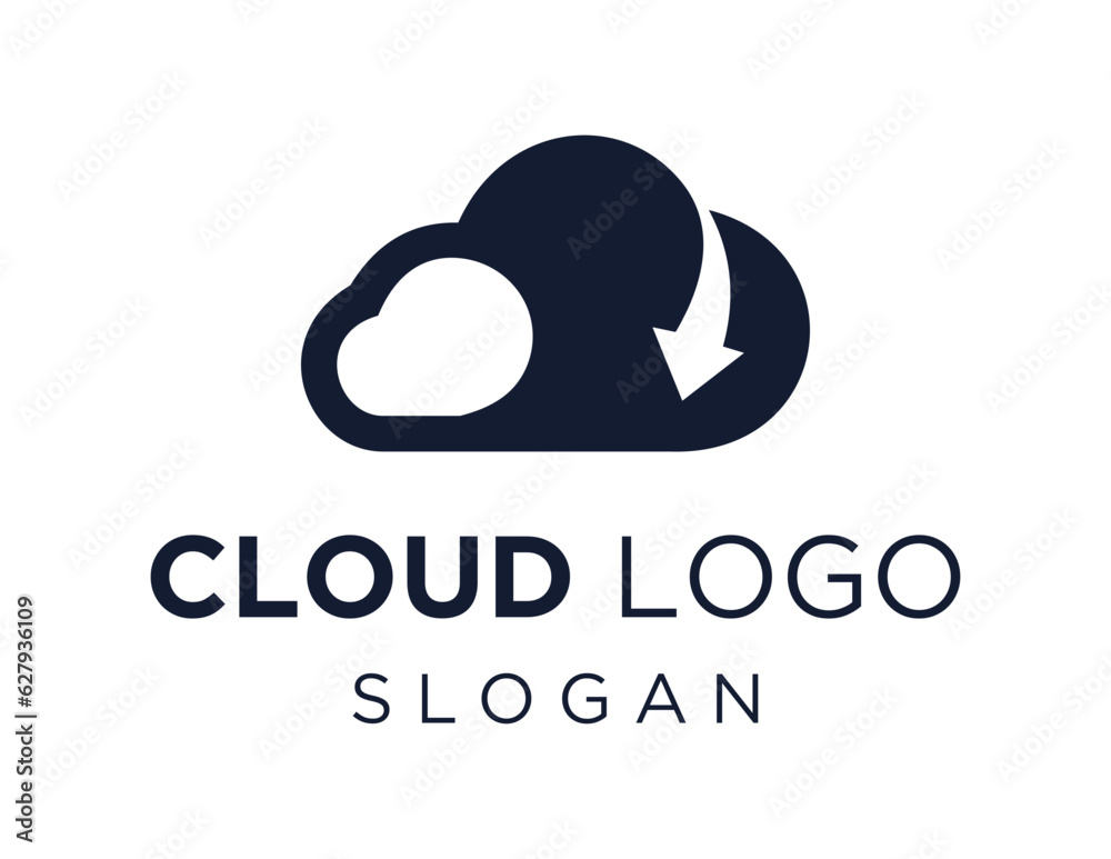 Logo design about Cloud on a white background. made using the CorelDraw application. Logo design about Cloud on a white background. made using the CorelDraw application.