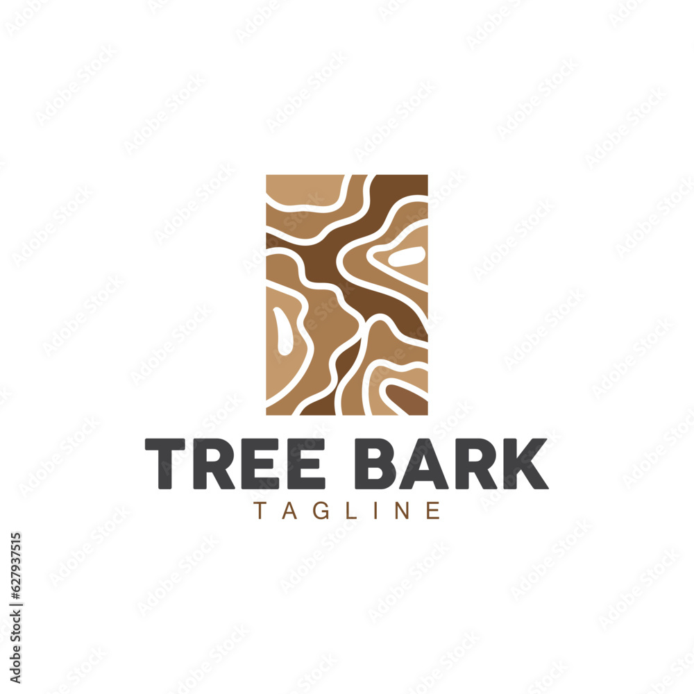 Tree Bark Logo, Wood Tree Simple Texture Vector Design, Symbol Illustration Tree Bark Logo, Wood Tree Simple Texture Vector Design, Symbol Illustration