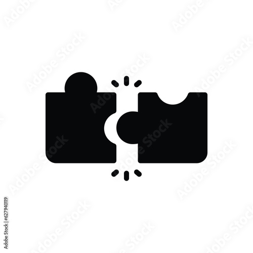 Black solid icon for join