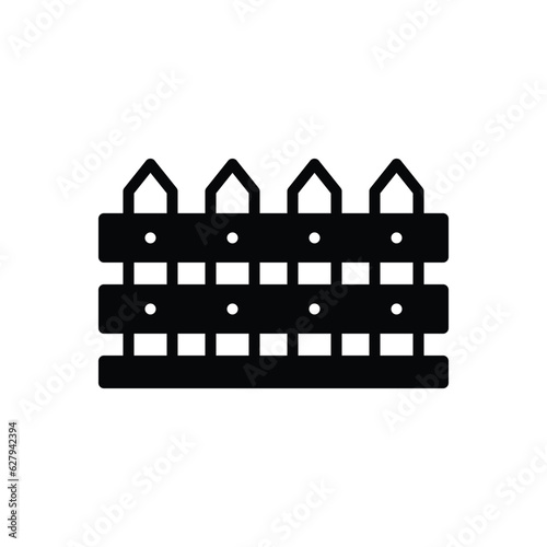 Black solid icon for boundaries