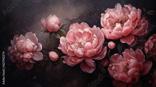 Fototapeta Naklejka Na Ścianę i Meble -  Beautiful flower patterns - Floral background - Generative AI