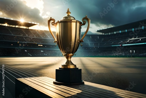 gold trophy cup generated by AI tool 