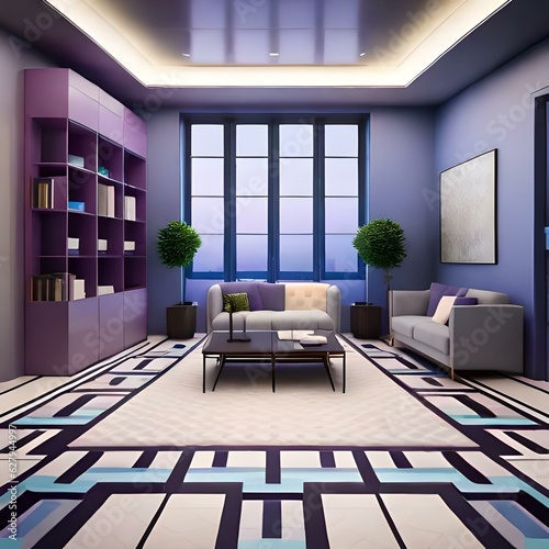 3d render interior of a room