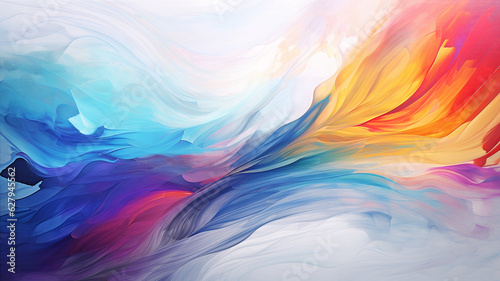 Modern abstract colorful watercolor art background. Generative AI