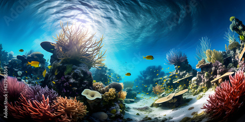 Fototapeta Naklejka Na Ścianę i Meble -  coral reef with fish