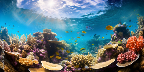 Fototapeta Naklejka Na Ścianę i Meble -  coral reef with fish