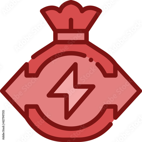 waste energy two tone icon