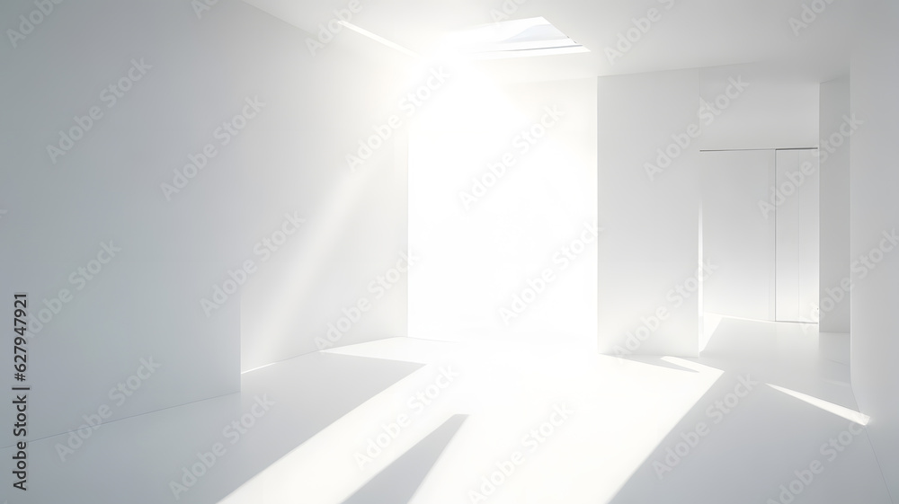 シンプルな空間、窓からの光と影|simple space. Light and shadow from the window. .Generative AI シンプルな空間、窓からの光と影|simple space. Light and shadow from the window. .Generative AI