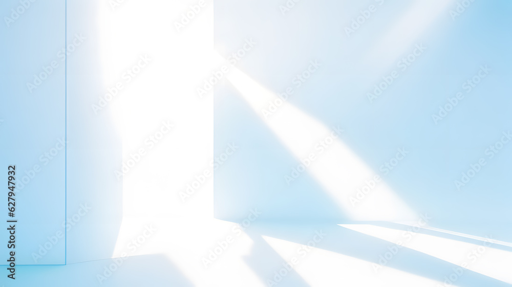 シンプルな空間、窓からの光と影｜simple space. Light and shadow from the window. .Generative AI