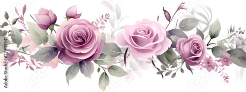 pink watercolour rose bouquet of flowers on white background for wedding stationary invitations  greetings  wallpapers  fashion  prints