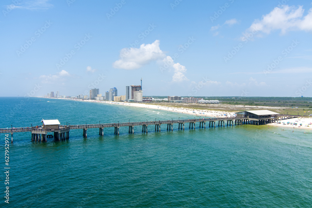 The Gulf State Pier in Gulf Shores, Alabama The Gulf State Pier in Gulf Shores, Alabama
