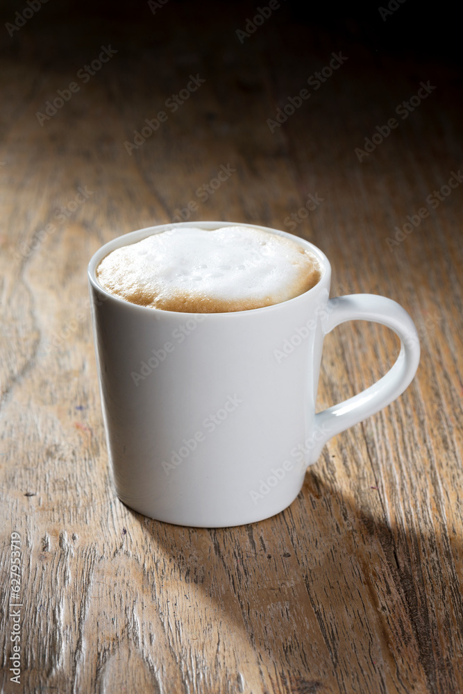 Coffee on a Rustic Wooden Table. Coffee on a Rustic Wooden Table.
