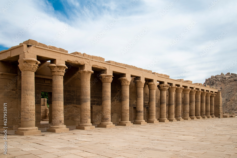 Fototapeta premium Philae Temple of ISIS on Agilkia Island in Lake Nasser