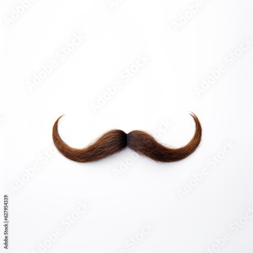 Mustache on a white background