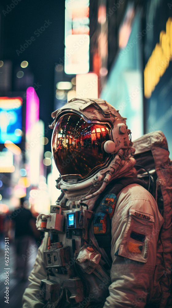 Parallel Explorer: Astronaut's Urban Odyssey, Generative AI
