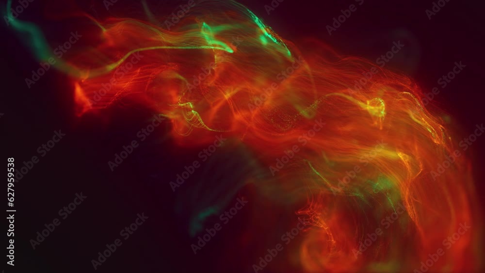 Abstract moving blue futuristic landscape of particles and dots of energetic magic with glow and blur effect, abstract background. Video 4k, motion design Abstract moving blue futuristic landscape of particles and dots of energetic magic with glow and blur effect, abstract background. Video 4k, motion design