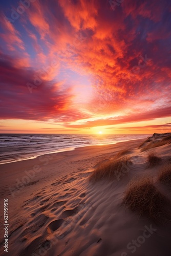 Sunset at the dune beach. G...
