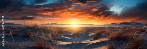 Sunset at the dune beach. G...