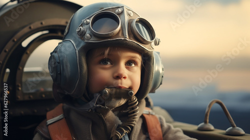 Imaginary Skies: Kids Envision Themselves as Pilots, Generative AI © Adolfo Perez Design