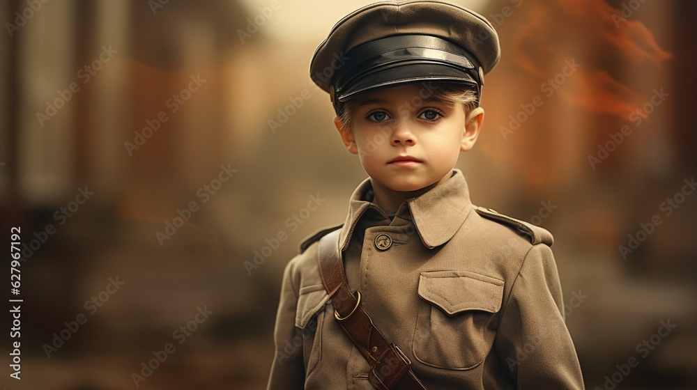 Patriot's Pride: Toddlers Salute WWII Heroes, Generative AI Patriot's Pride: Toddlers Salute WWII Heroes, Generative AI