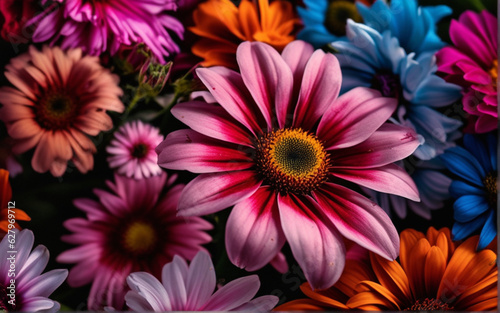 Flower bouquet colorful background for wallpaper