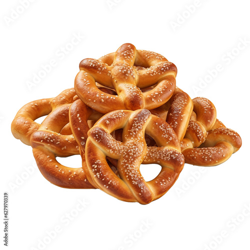 Obraz na płótnie pretzels isolated on white background