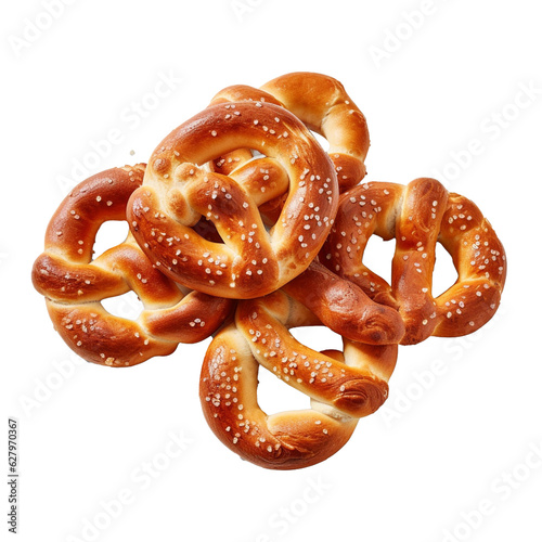 Obraz na płótnie pretzels isolated on white background