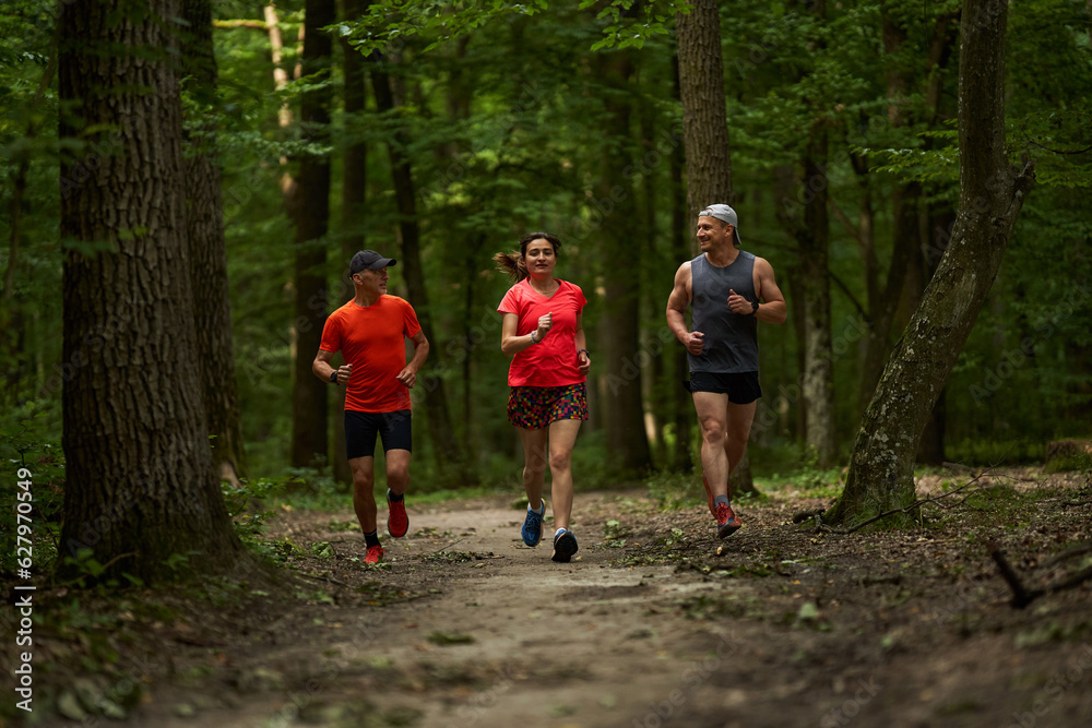 Obraz premium Group of people running