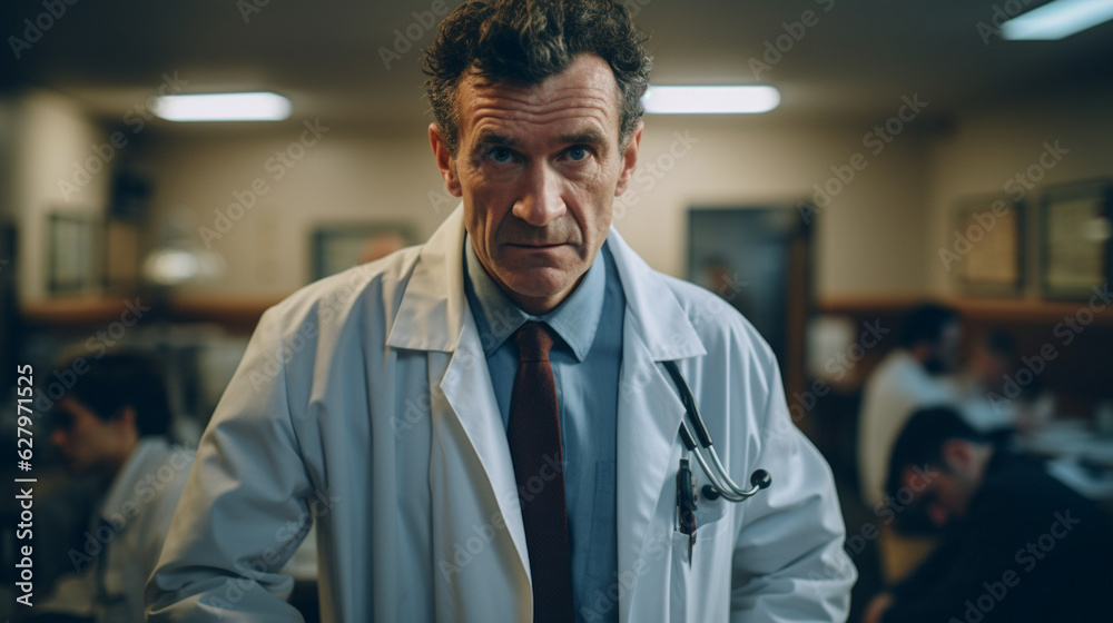 Obraz premium Doctor's Realm: Professional Practice in the Office, Generative AI