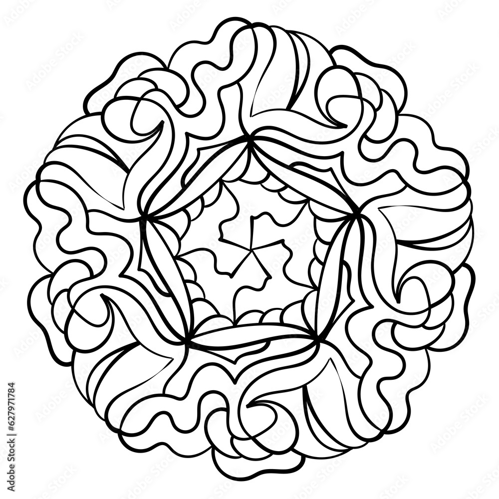 Abstract ornament. Mandala pattern. elegant lace doodle vector illustration. Abstract ornament. Mandala pattern. elegant lace doodle vector illustration.