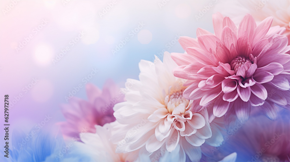 pink chrysanthemum flowers background Generative AI pink chrysanthemum flowers background Generative AI