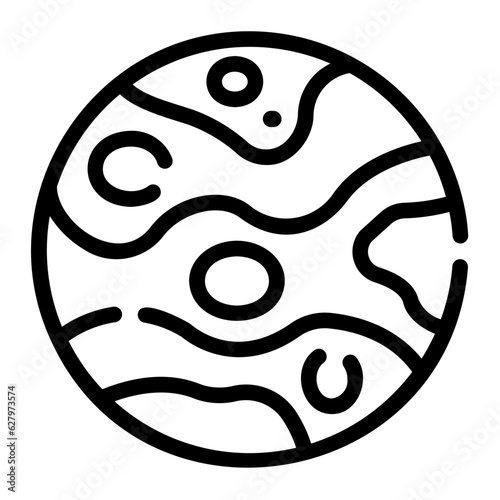 mars Line Icon