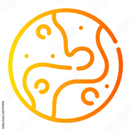 pluto Line Gradient Icon