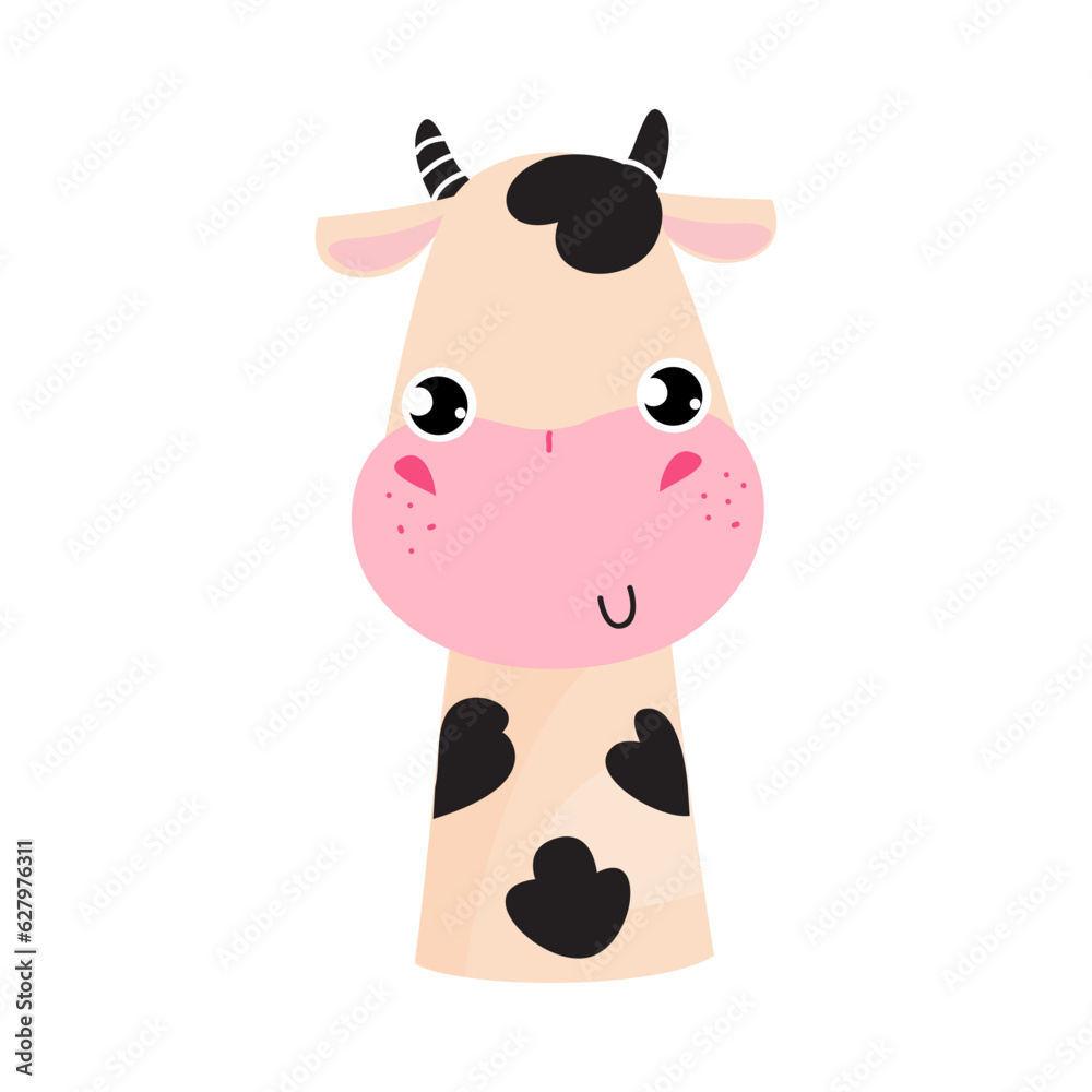 Cow Finger Toy and Puppet for Entertainment Play Vector Illustration Cow Finger Toy and Puppet for Entertainment Play Vector Illustration