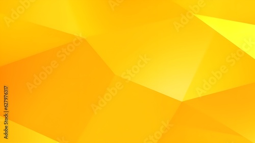 Abstract yellow orange background with 3d polygonal shapes. Animated looped business animation for Halloween, event, birthday party backdrop. Endless pure transition. soft geometric, Generative AI